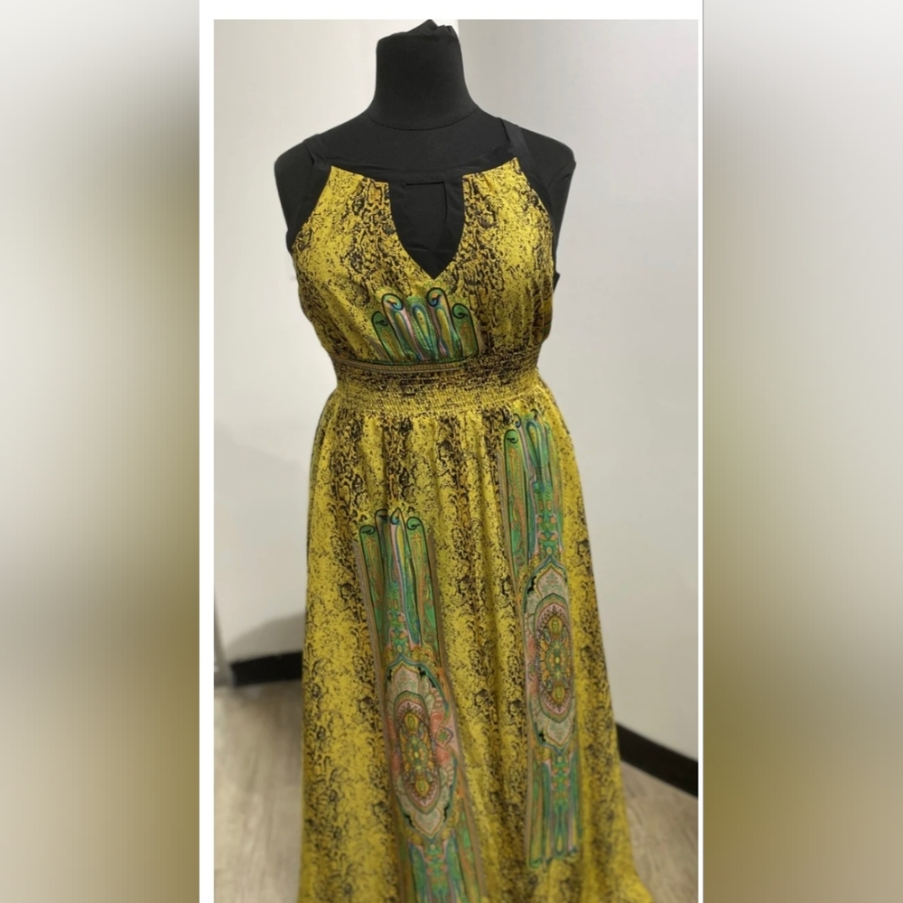 Gracia long paisley dress